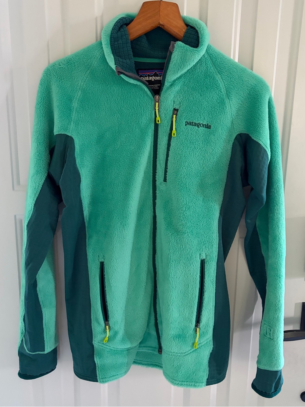 Patagonia Teal Green Full-Zip Fleece Jacket